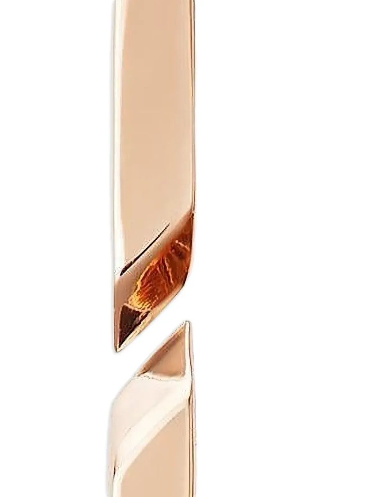 Bizzotto Gioielli 18Kローズゴールド ペーパークリップ ペンダント ネックレス - 画像2