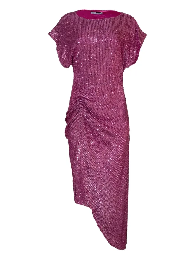 In The Mood For Love In The Mood For Love スパンコール付きドレープミディドレスの商品画像