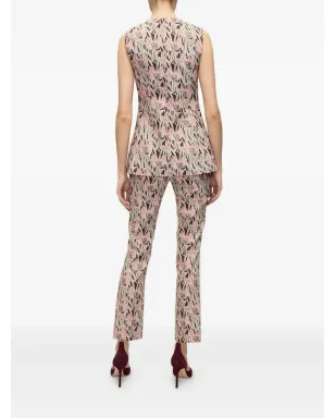 Veronica Beard Jessup 花柄プリント ノースリーブトップ - レッド - サムネイル4