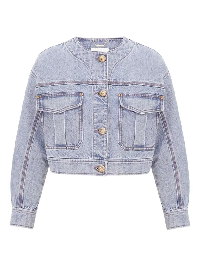 Zimmermann ZIMMERMANN ボタンアップデニムジャケットの商品画像