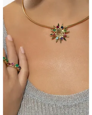 Carol Kauffmann 18Kイエローゴールド サンモチーフ ネックレス - サムネイル3