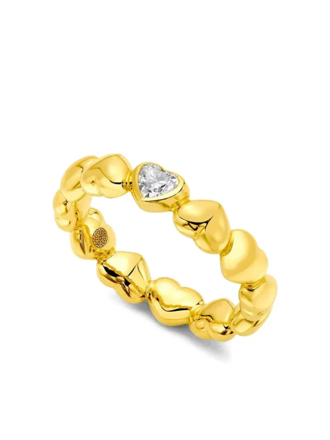 BUDDHA MAMA BUDDHA MAMA 22K イエローゴールド パフィー ハート ダイヤモンド リングの商品画像