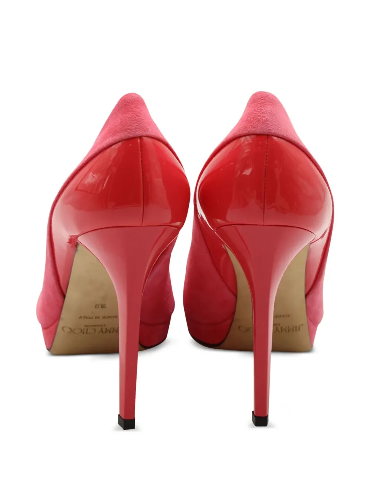 Jimmy Choo Pre-Owned スエードヒールパンプス ピンク - 画像3