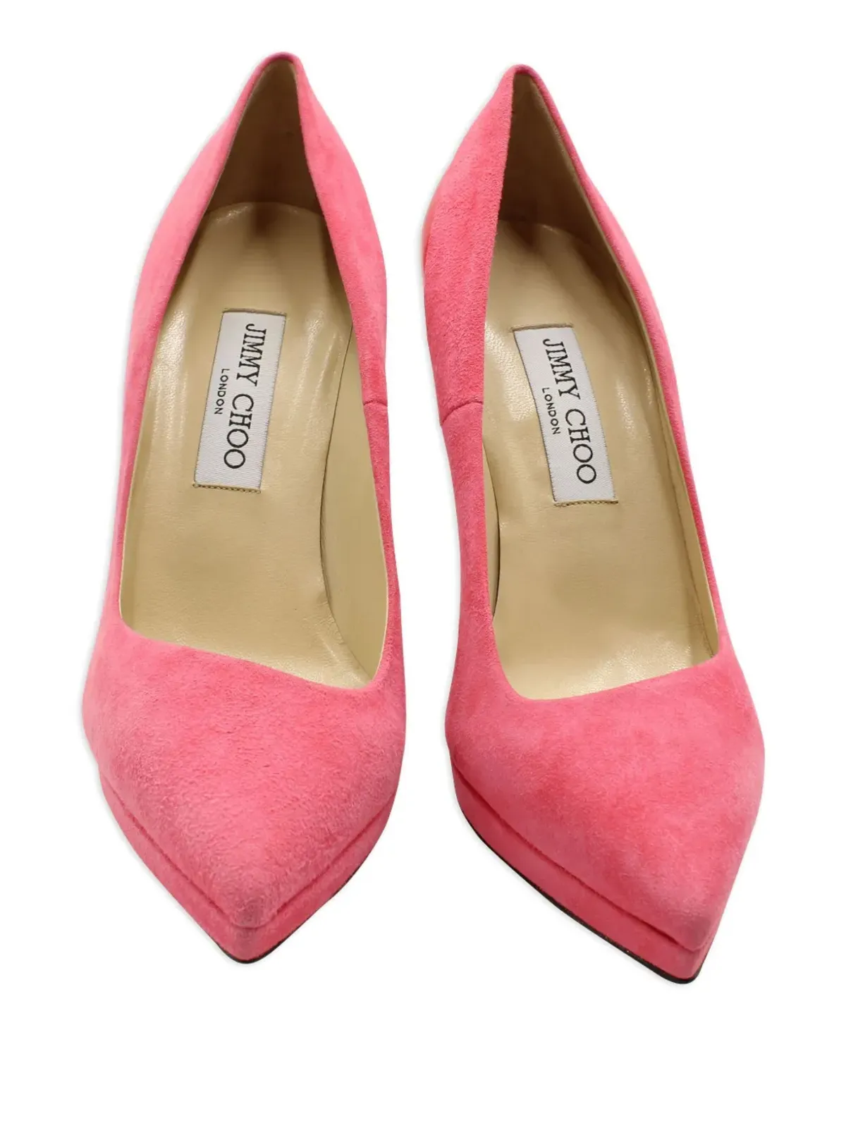 Jimmy Choo Pre-Owned スエードヒールパンプス ピンク - 画像4