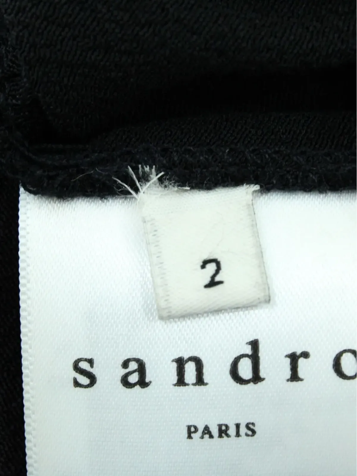 SANDRO レースインサートジップディテールミニドレス - ブラック - 画像4