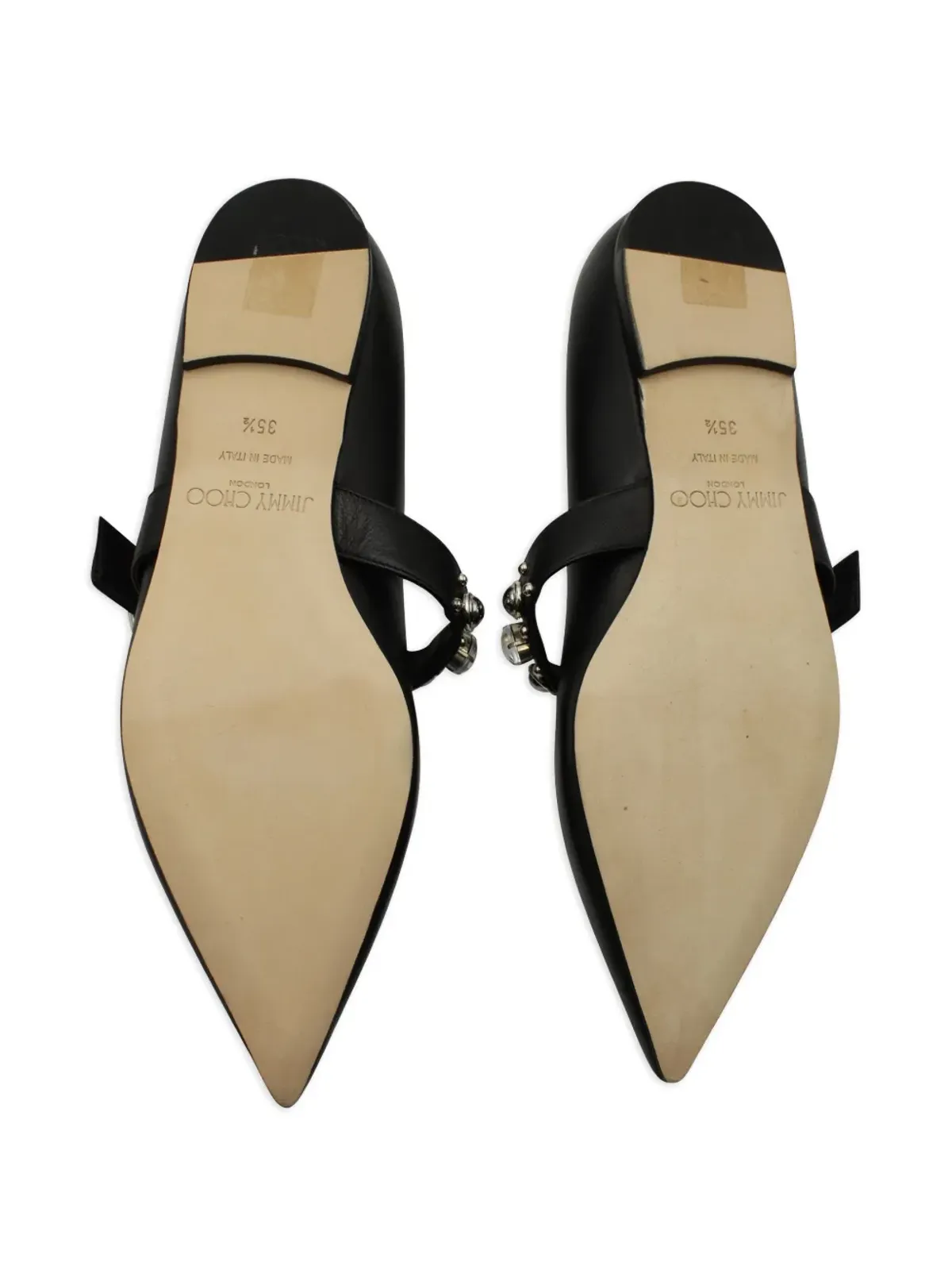 Jimmy Choo Gela クリスタルエンブリッシュメント バレエフラット ビンテージ - 画像4