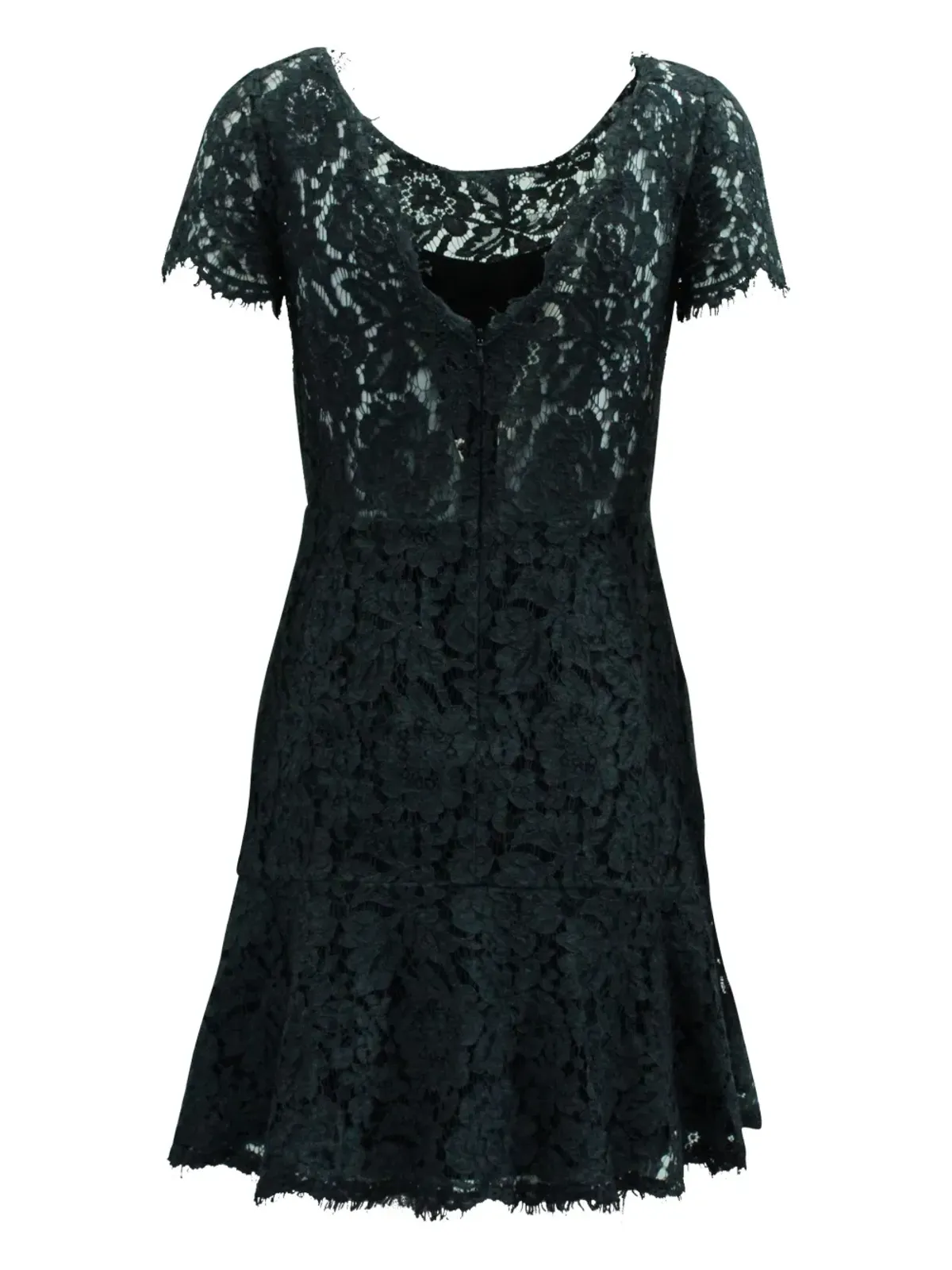 DVF Diane von Furstenberg レース半袖ミニドレス - Grey - 画像2