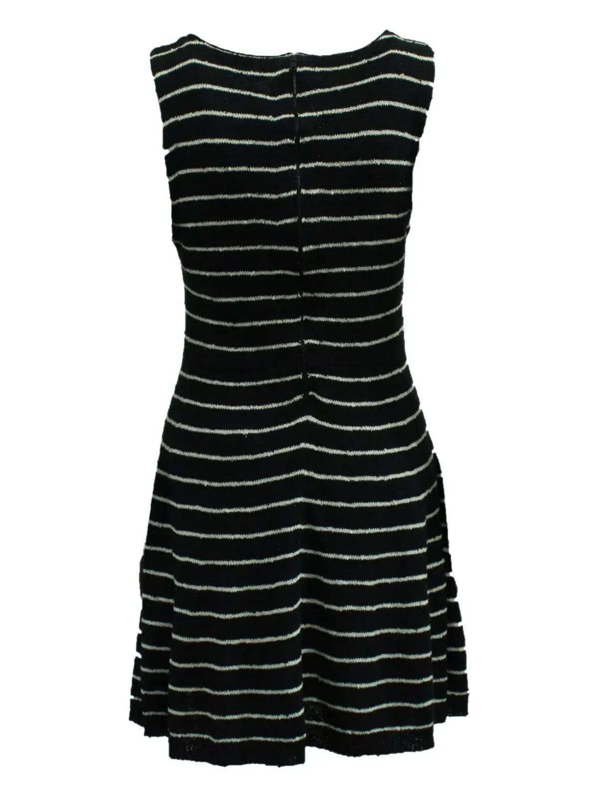 alice + olivia Monah striped mini dress - Black - 画像2