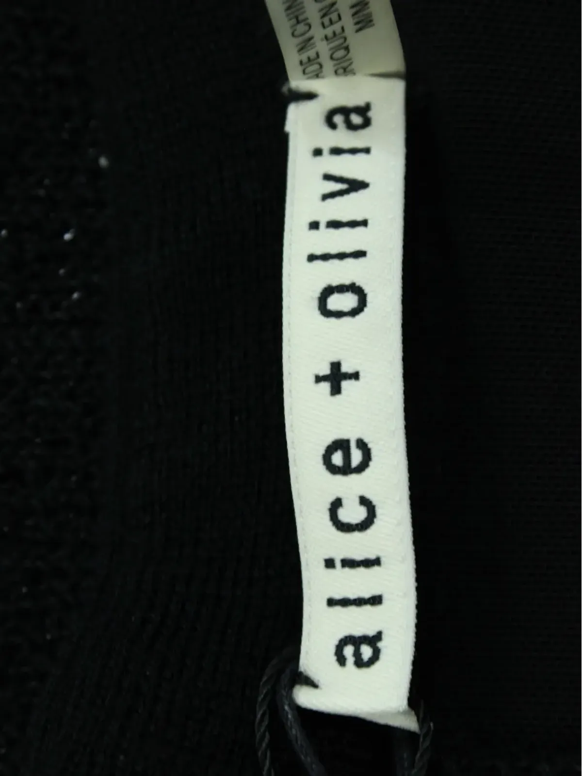 alice + olivia Monah striped mini dress - Black - 画像3