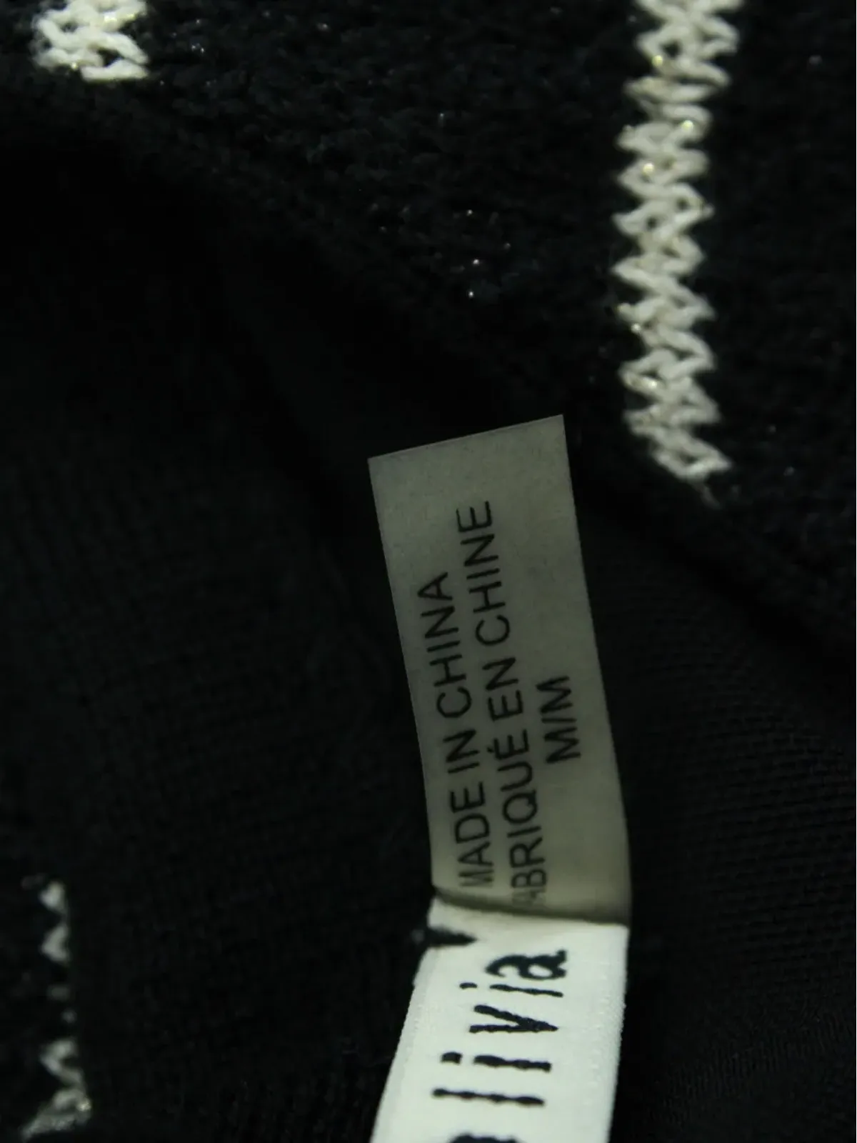 alice + olivia Monah striped mini dress - Black - 画像4