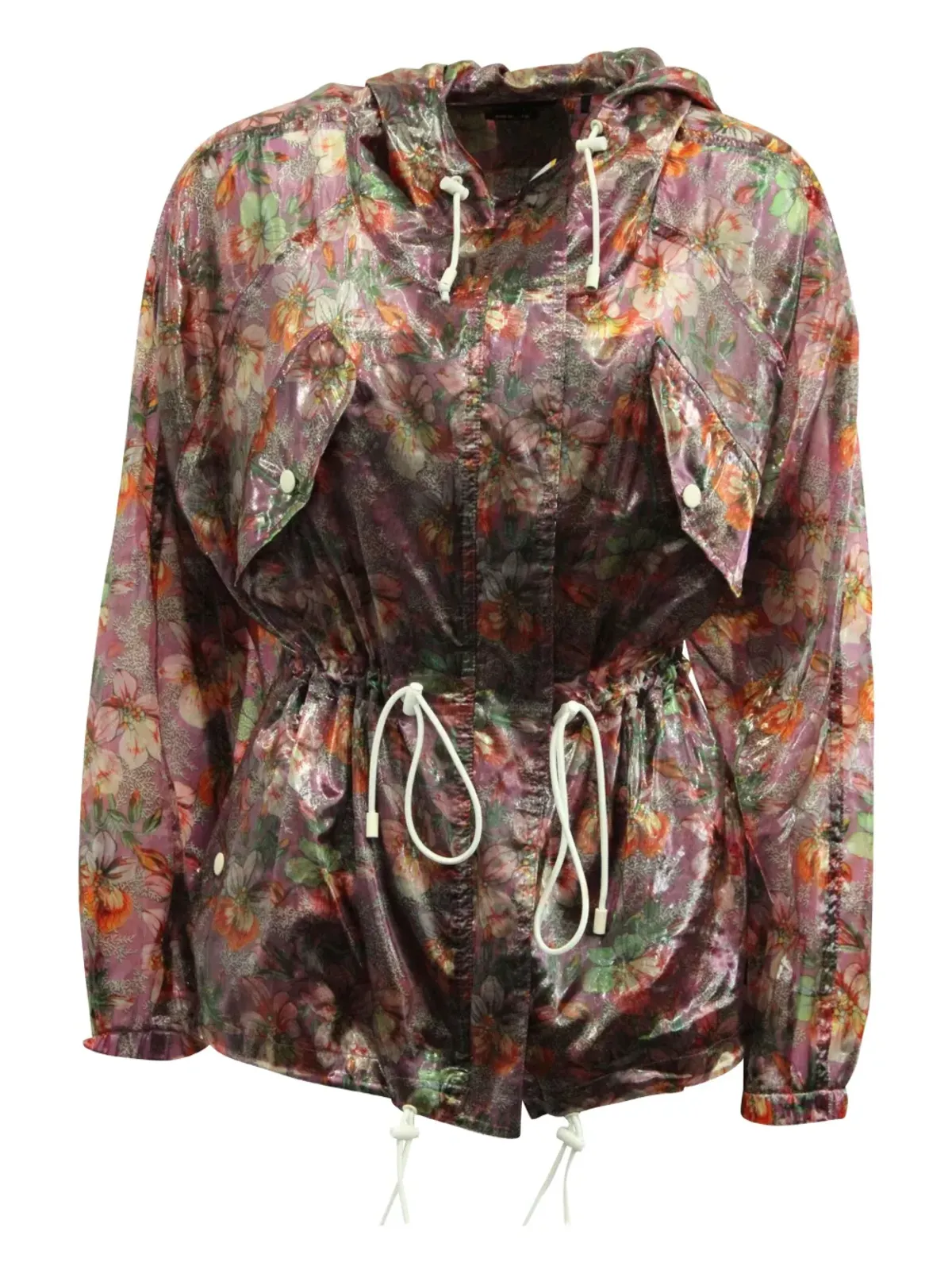 Isabel Marant Vintage オラズ フローラルプリント ドローストリングジャケット ピンク - 画像1