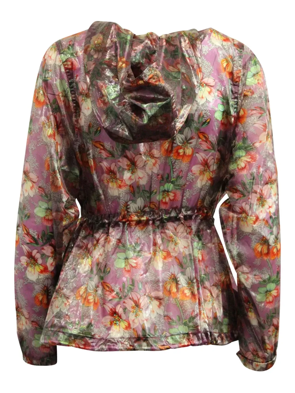 Isabel Marant Vintage オラズ フローラルプリント ドローストリングジャケット ピンク - 画像2