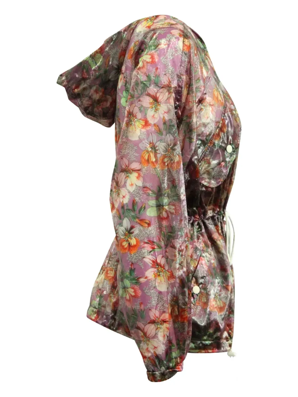 Isabel Marant Vintage オラズ フローラルプリント ドローストリングジャケット ピンク - 画像3