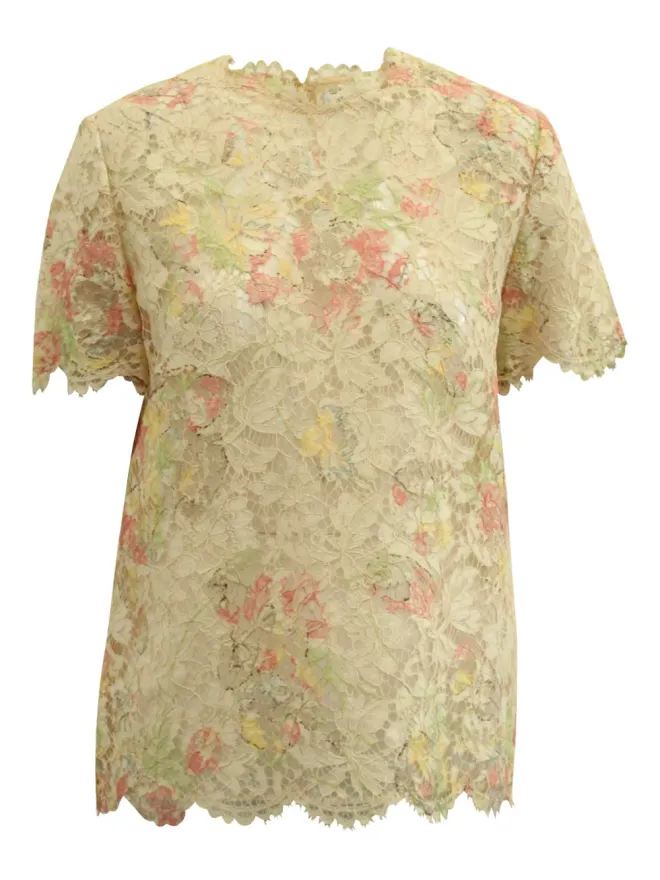 Mario Valentino Vintage Mario Valentino Vintage 花柄レースブラウスの商品画像