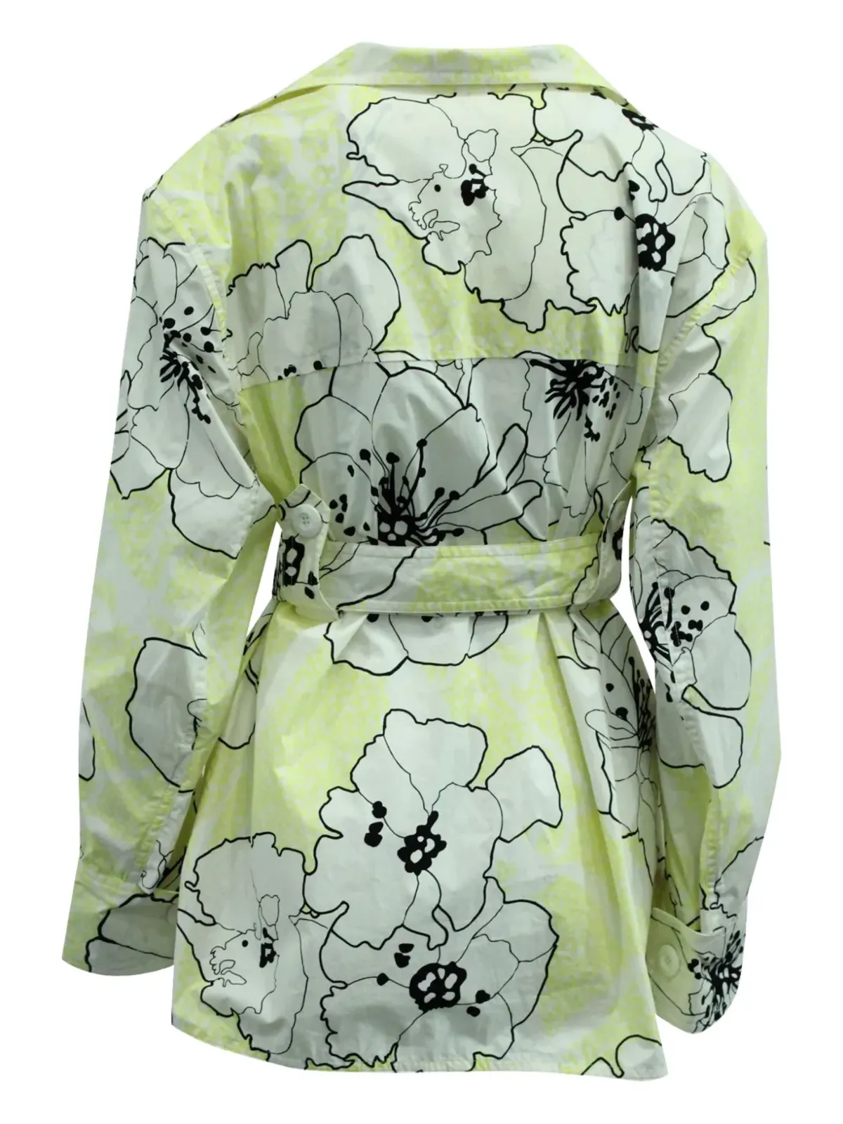 Marni Pre-Owned 花柄プリント ベルト付きミニドレス - Yellow - 画像2