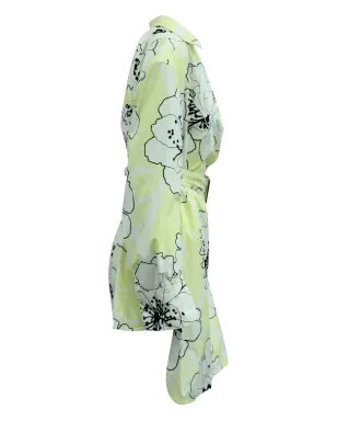 Marni Pre-Owned 花柄プリント ベルト付きミニドレス - Yellow - サムネイル3