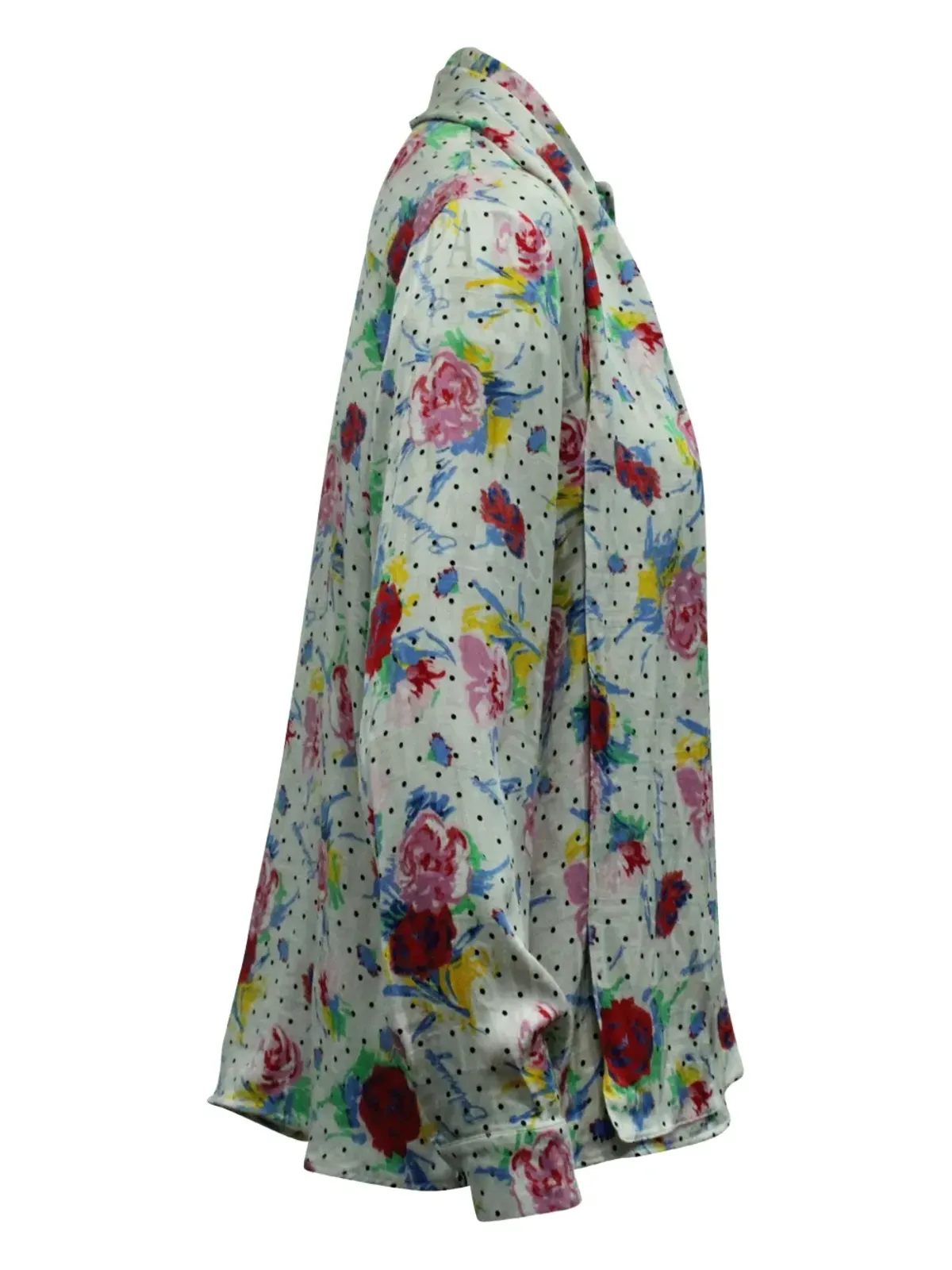 Balenciaga Pre-Owned 花柄プリントのシルクシャツ - 画像3
