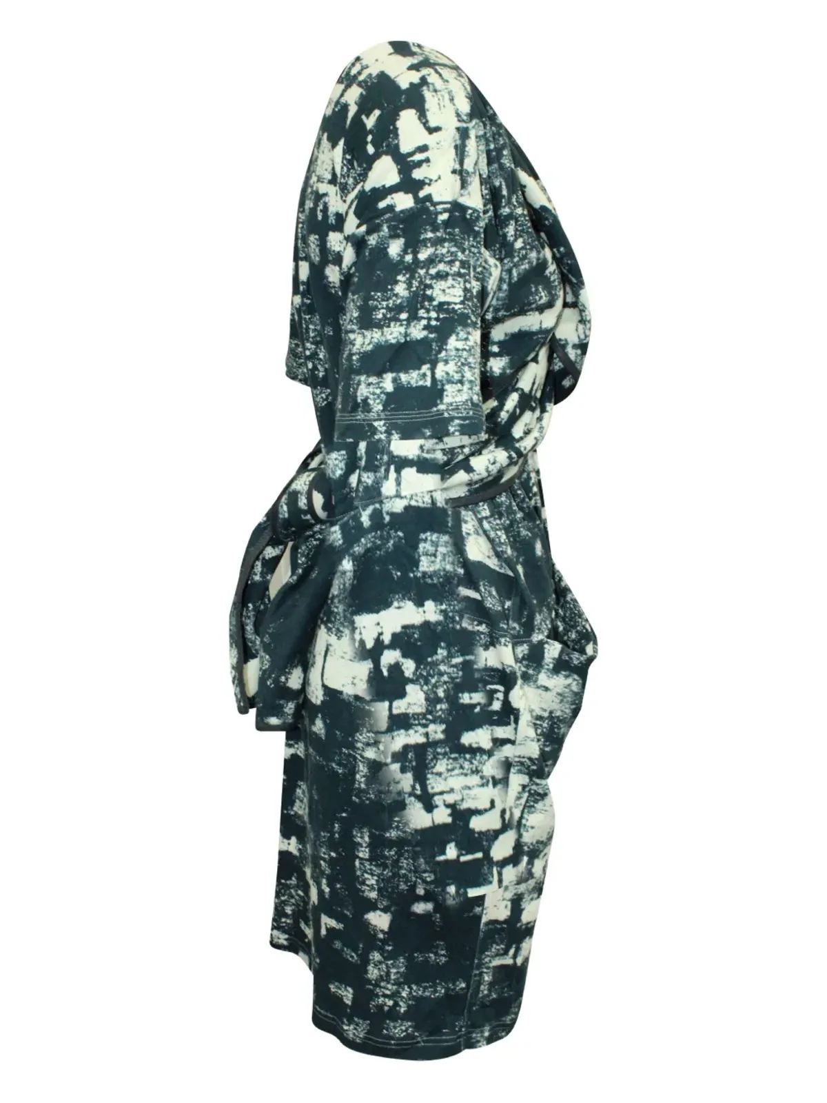 Celine Pre-Owned アブストラクトプリント ラップミニドレス - Green - 画像3