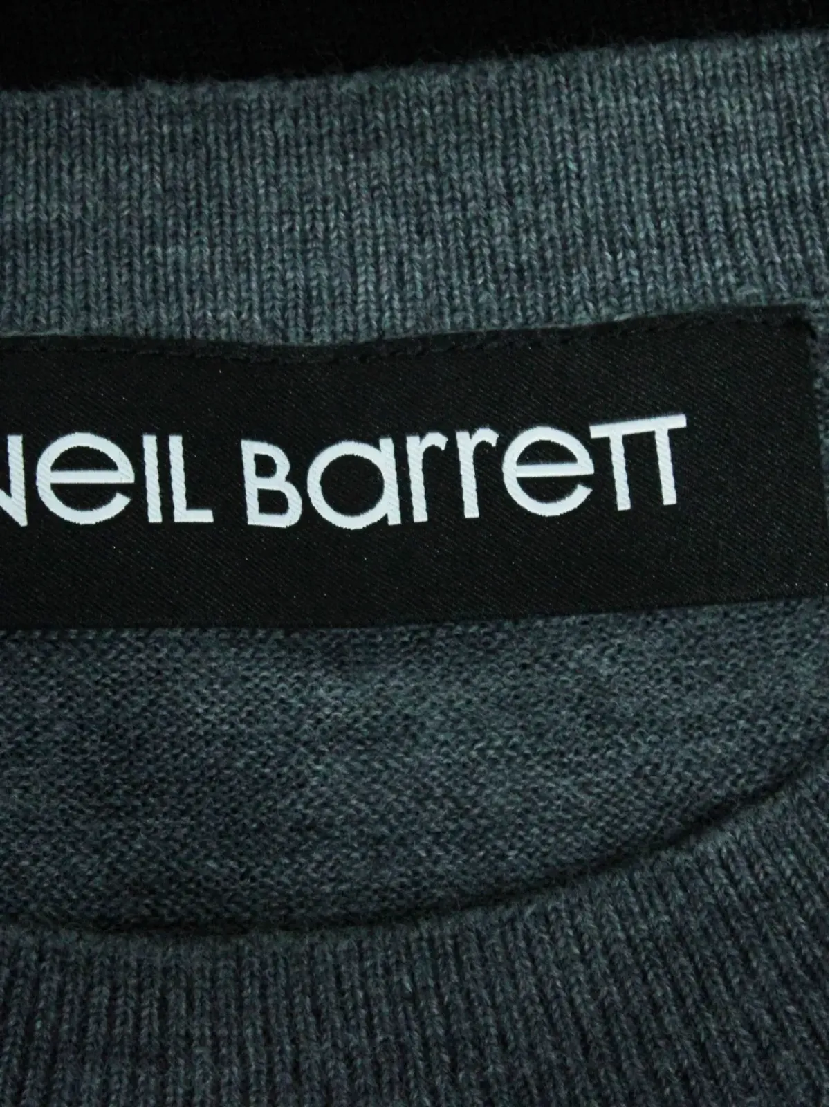 Neil Barrett ダブルソニック ロングスリーブ ウールセーター ブルー - 画像3