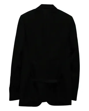 Burberry Pre-Owned シングルブレスト ウールブレザー ブラック - サムネイル2
