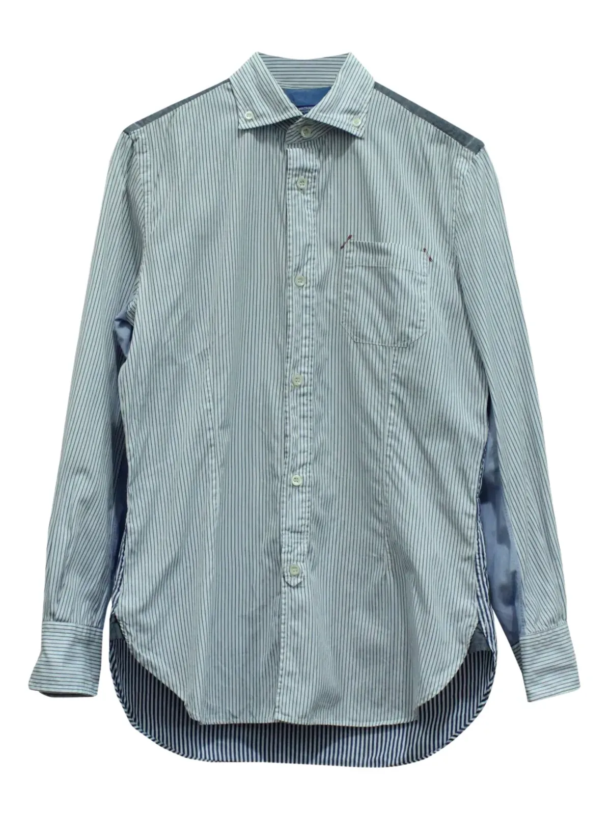 Junya Watanabe Comme des Garçons Pre-Owned ストライプ柄パネルシャツ - 画像1