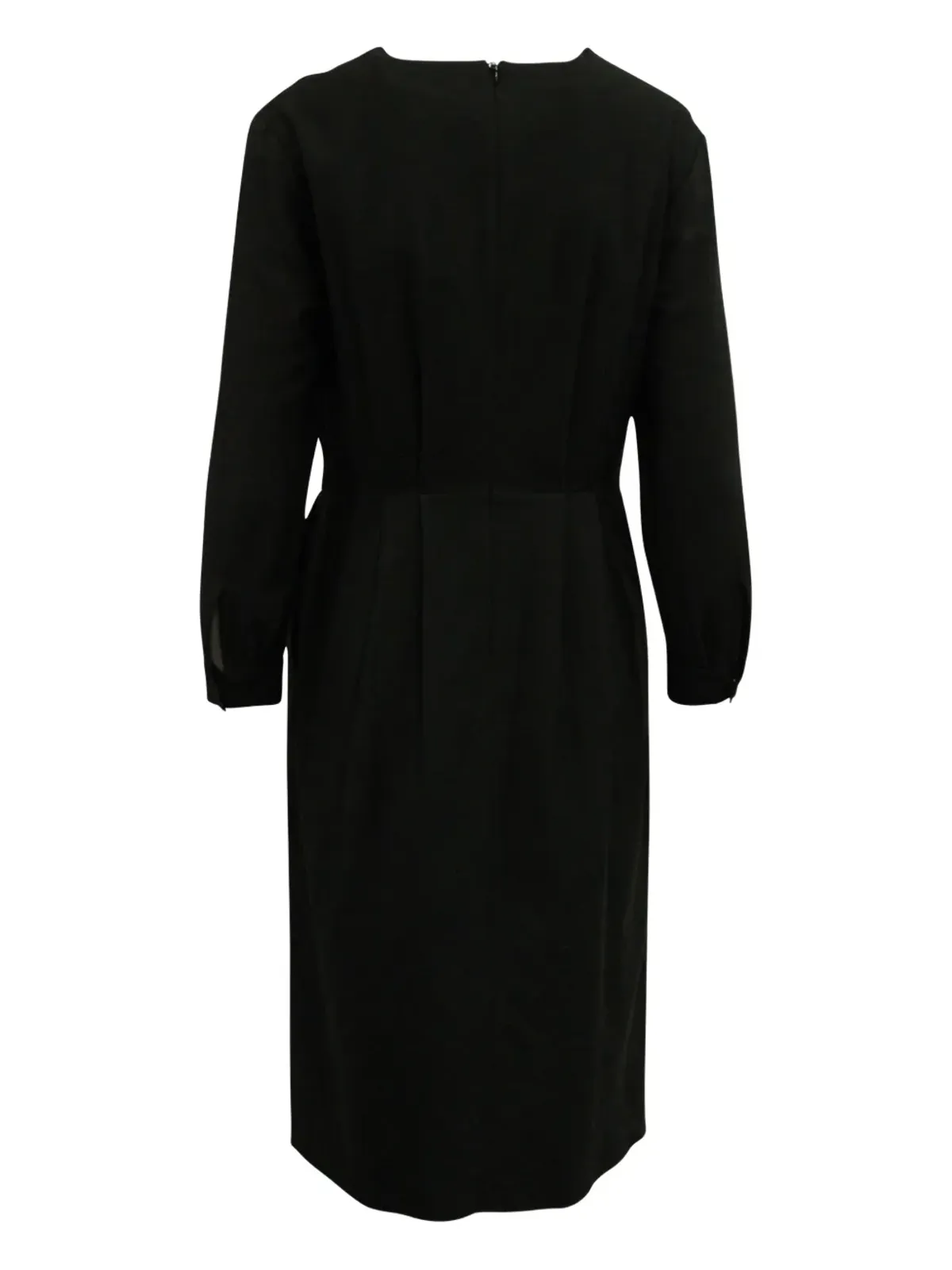 Dries Van Noten Pre-Owned プリーツ長袖ドレス - 画像2