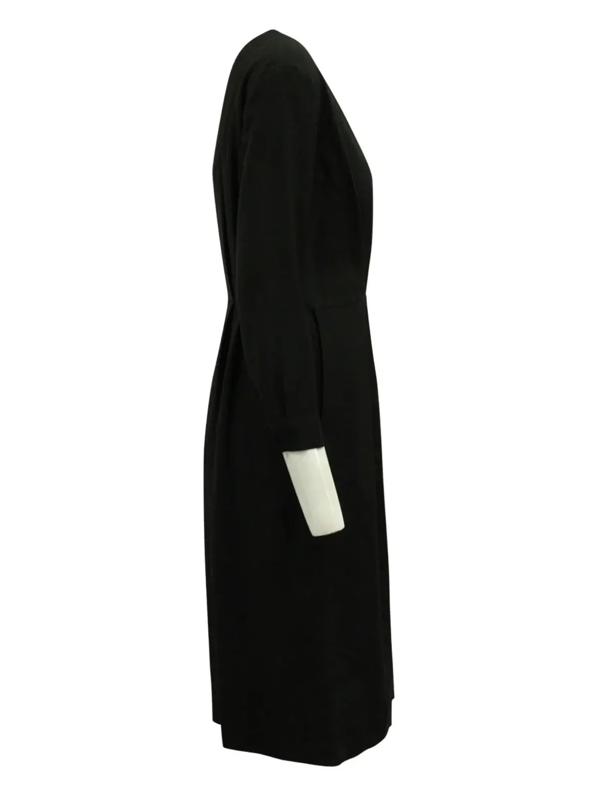 Dries Van Noten Pre-Owned プリーツ長袖ドレス - 画像4
