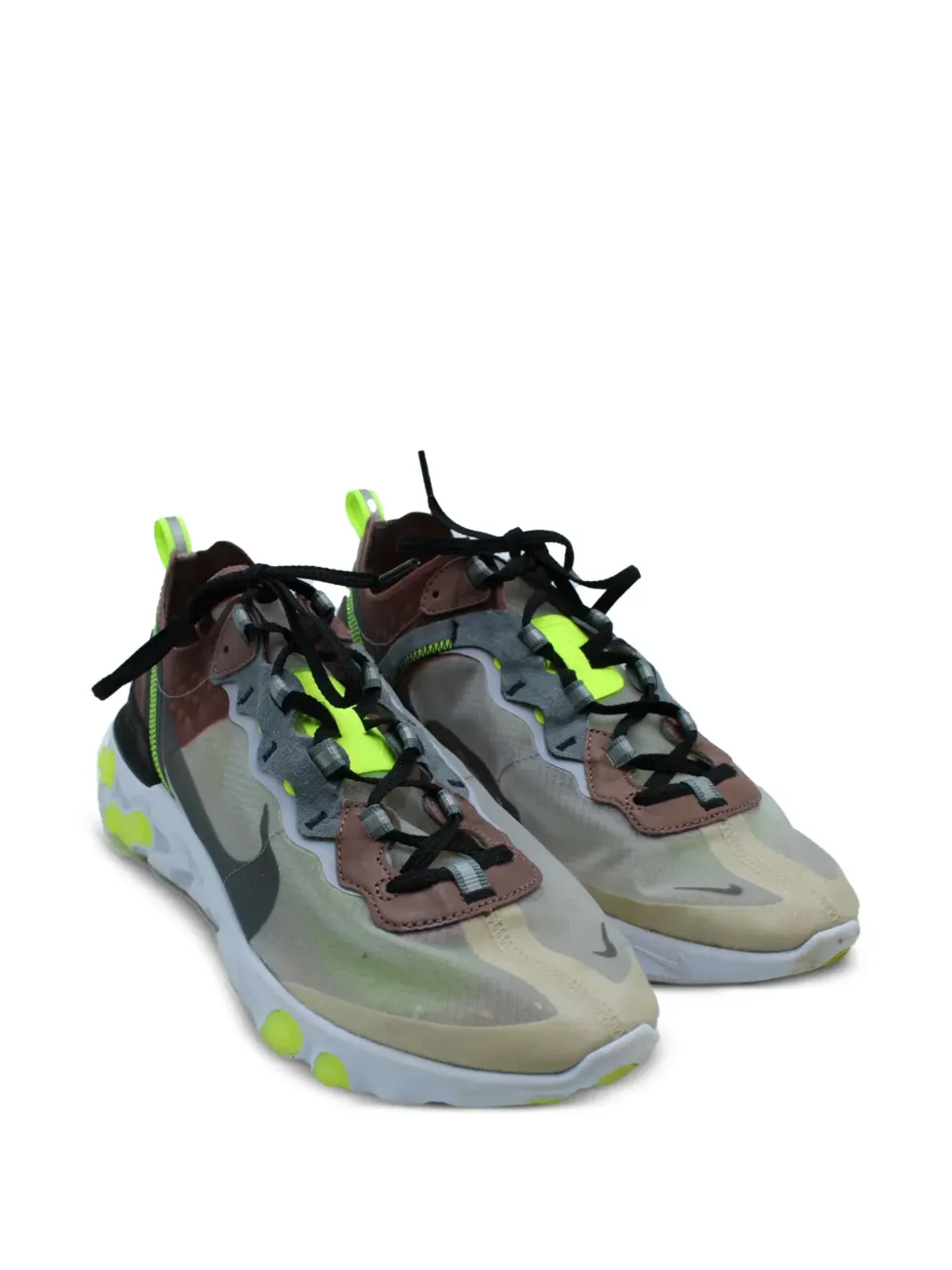 Nike Vintage React Element 87 スニーカー ブラウン - 画像2
