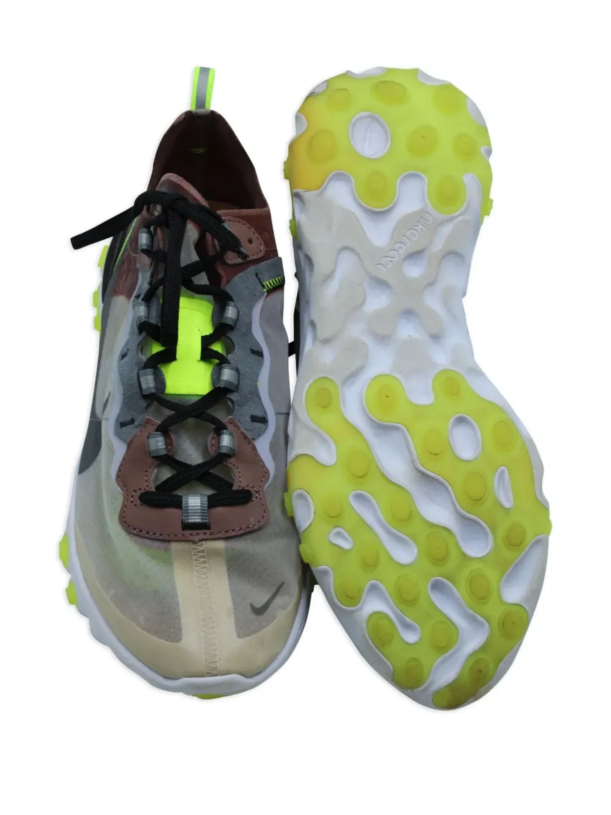 Nike Vintage React Element 87 スニーカー ブラウン - 画像4