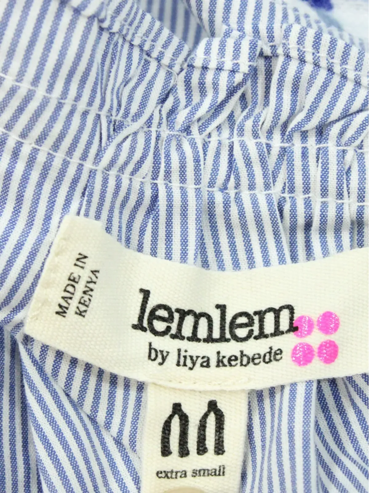 lemlem ストライプ刺繍ブラウス - 画像3