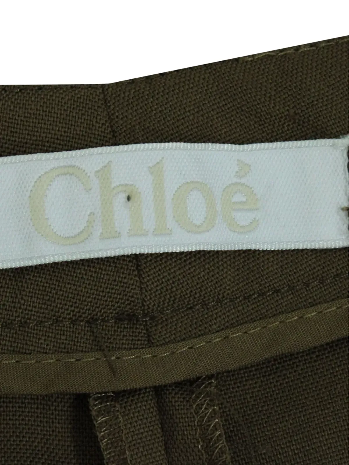 Chloé Vintage テーパードレッグ ウールパンツ - 画像3