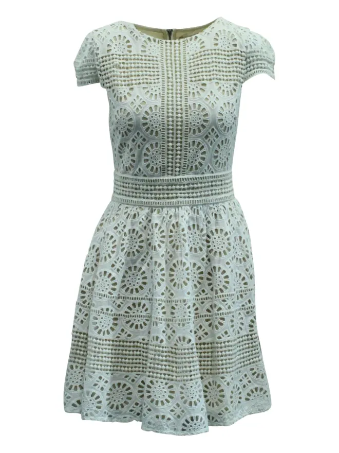 Alice + Olivia alice + olivia eyelet lace dress - Whiteの商品画像