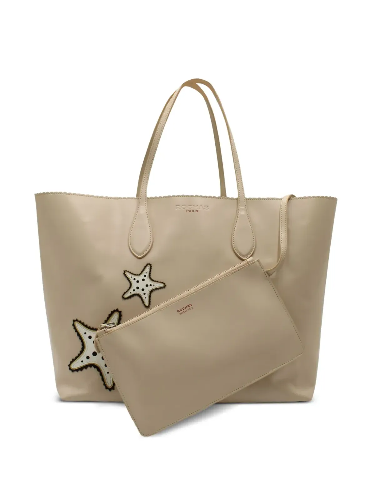 Rochas Vintage レザー トートバッグ - Neutrals - 画像5