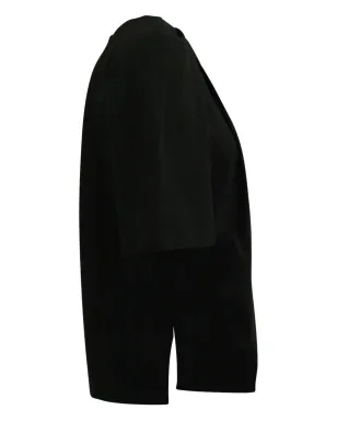 Stella McCartney Pre-Owned pleated-neckline wide-sleeve top - Black - サムネイル3
