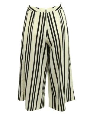 alice + olivia ストライプ柄ワイドレッグパンツ - White - サムネイル2