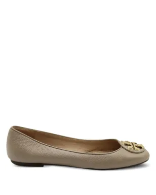 Tory Burch Reva ロゴディテール ラウンドトゥ バレエフラット - サムネイル1