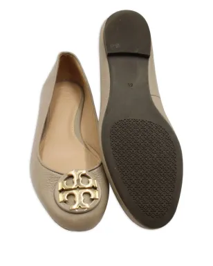 Tory Burch Reva ロゴディテール ラウンドトゥ バレエフラット - サムネイル5