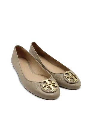 Tory Burch Reva ロゴディテール ラウンドトゥ バレエフラット - サムネイル2