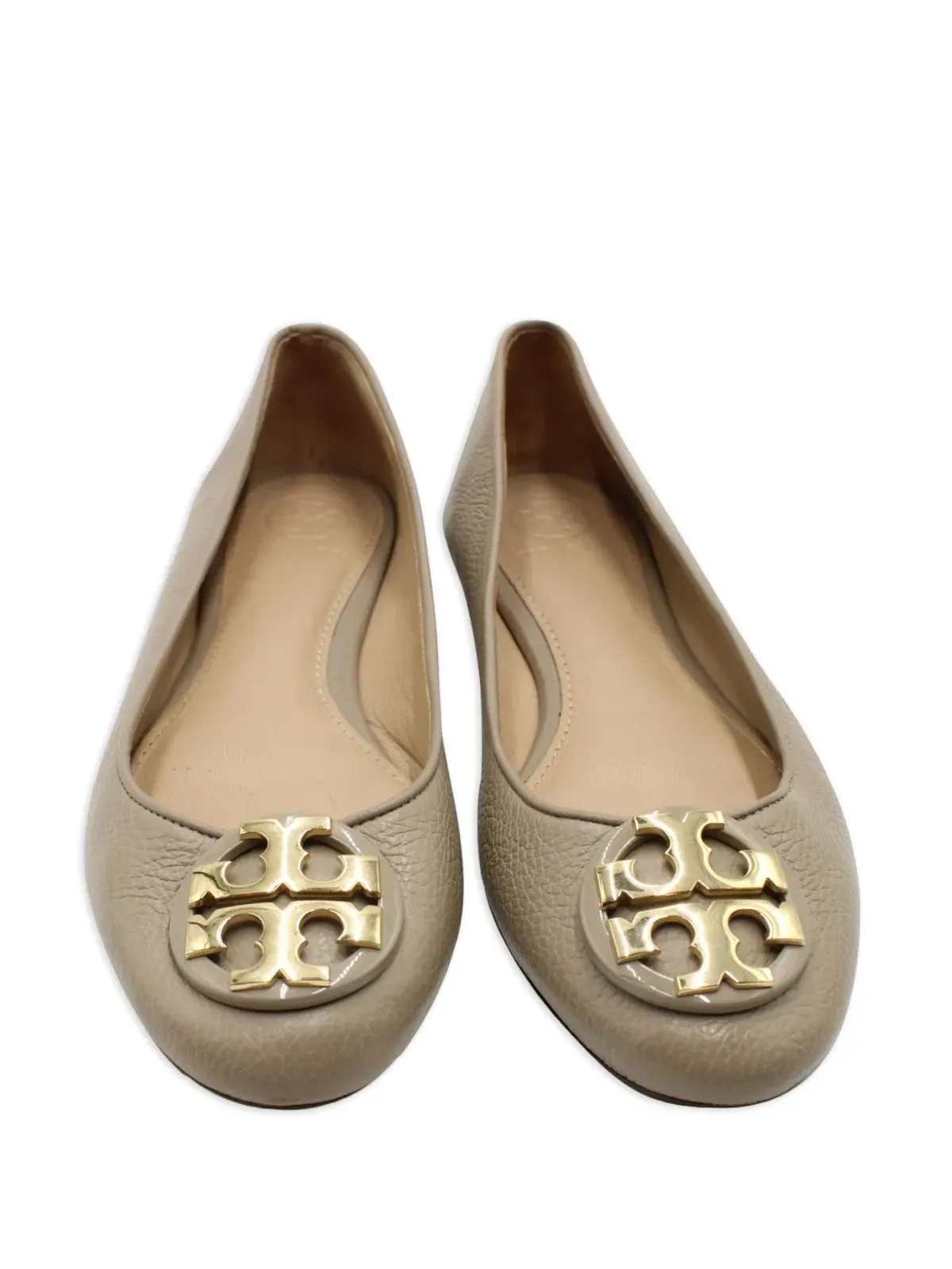 Tory Burch Reva ロゴディテール ラウンドトゥ バレエフラット - 画像4