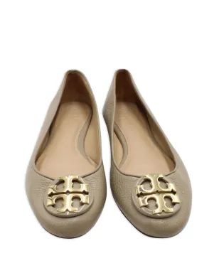 Tory Burch Reva ロゴディテール ラウンドトゥ バレエフラット - サムネイル4
