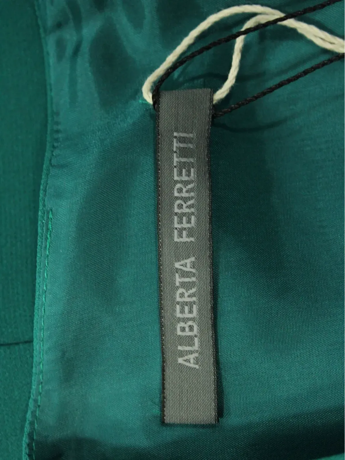 Alberta Ferretti Vintage 長袖フレアドレス - グリーン - 画像3