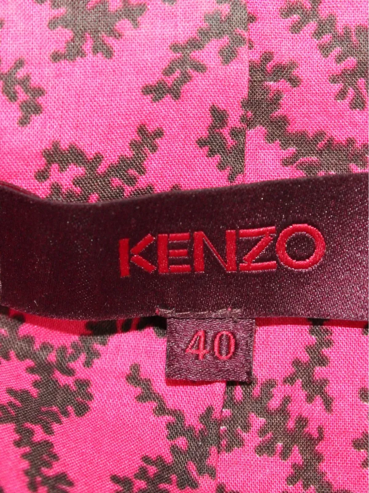 Kenzo Pre-Owned コットン混紡トレンチコート - レッド - 画像3
