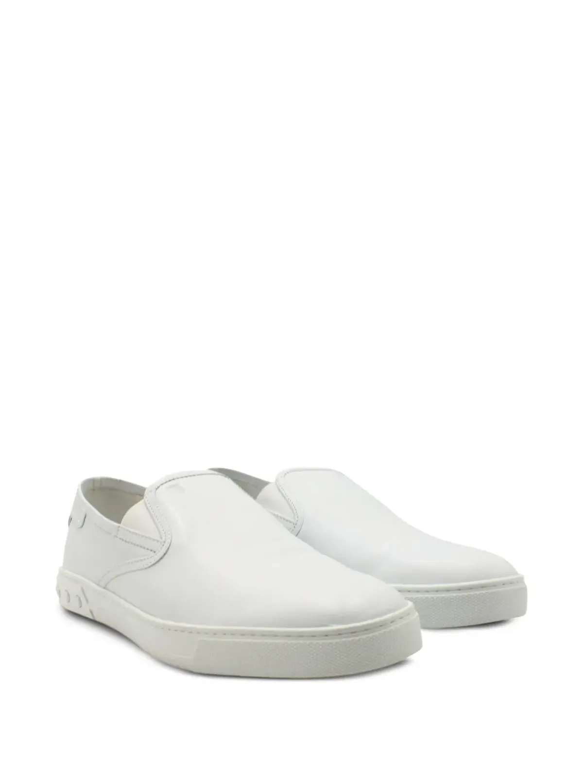 Tod's Vintage Pantofola slip-on leather sneakers - White - 画像2