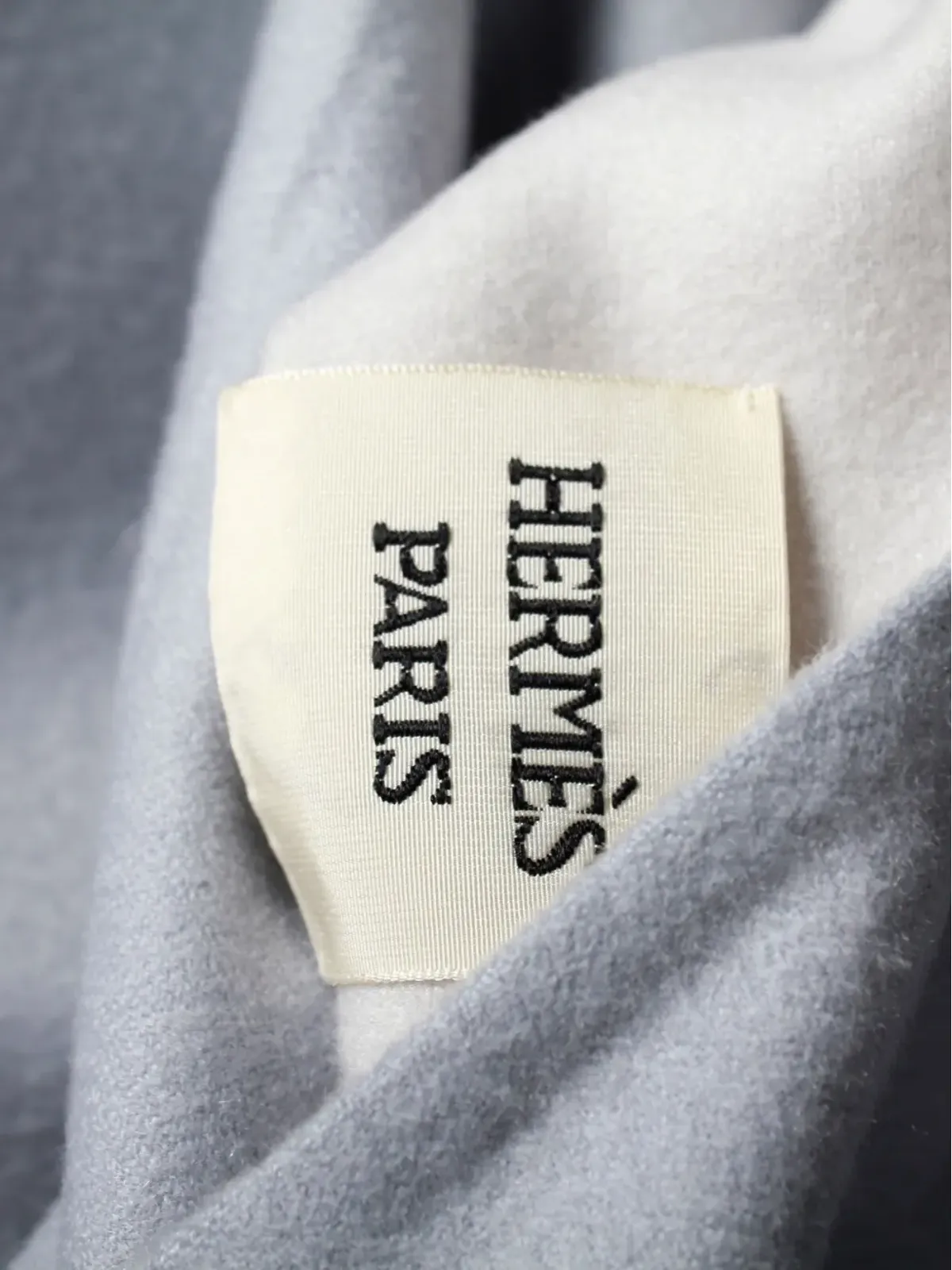 Hermès Pre-Owned カシミヤ ジップフロント コート - グレー - 画像3