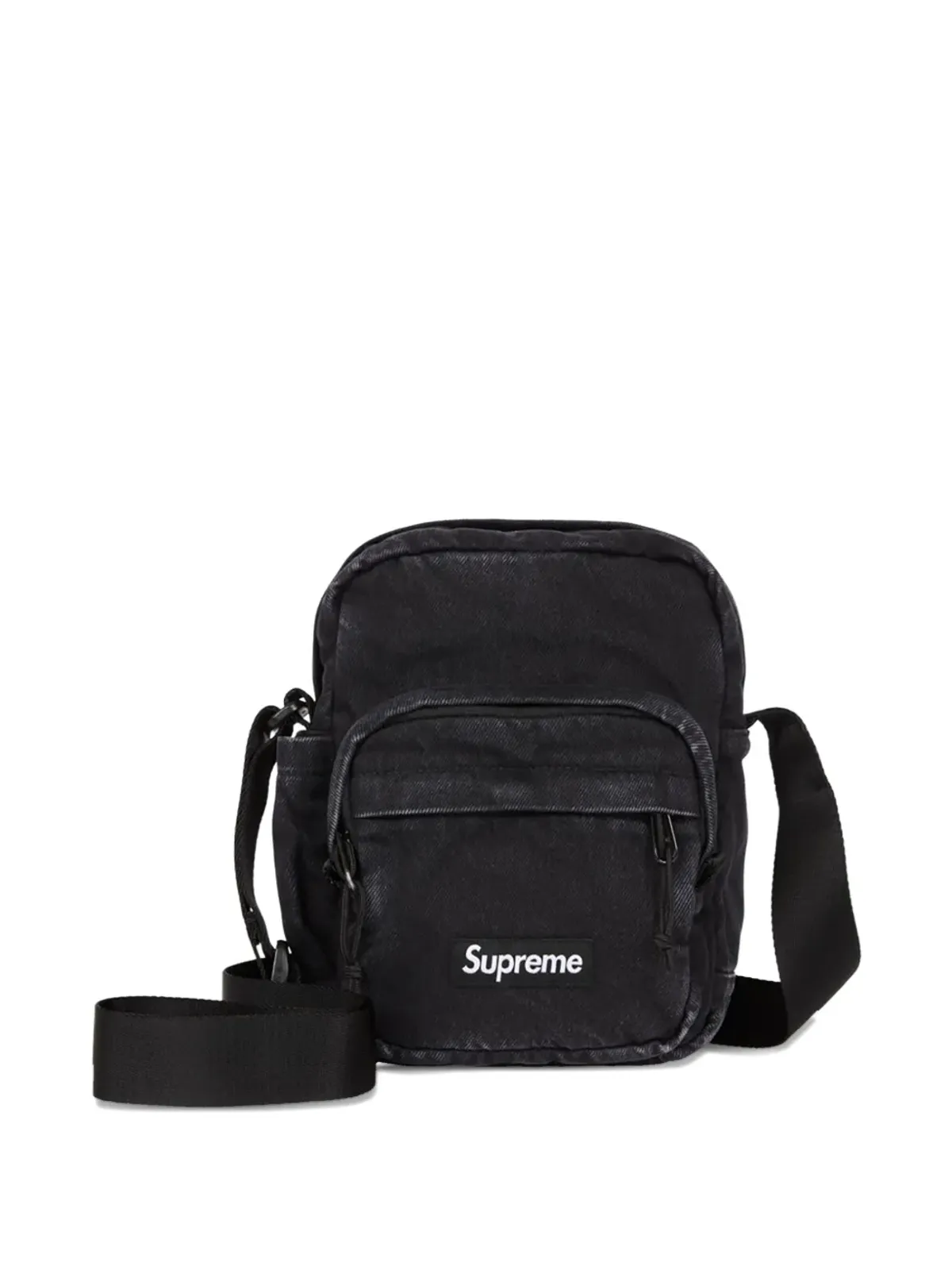 Supreme デニム ブラック ショルダーバッグ - 画像3