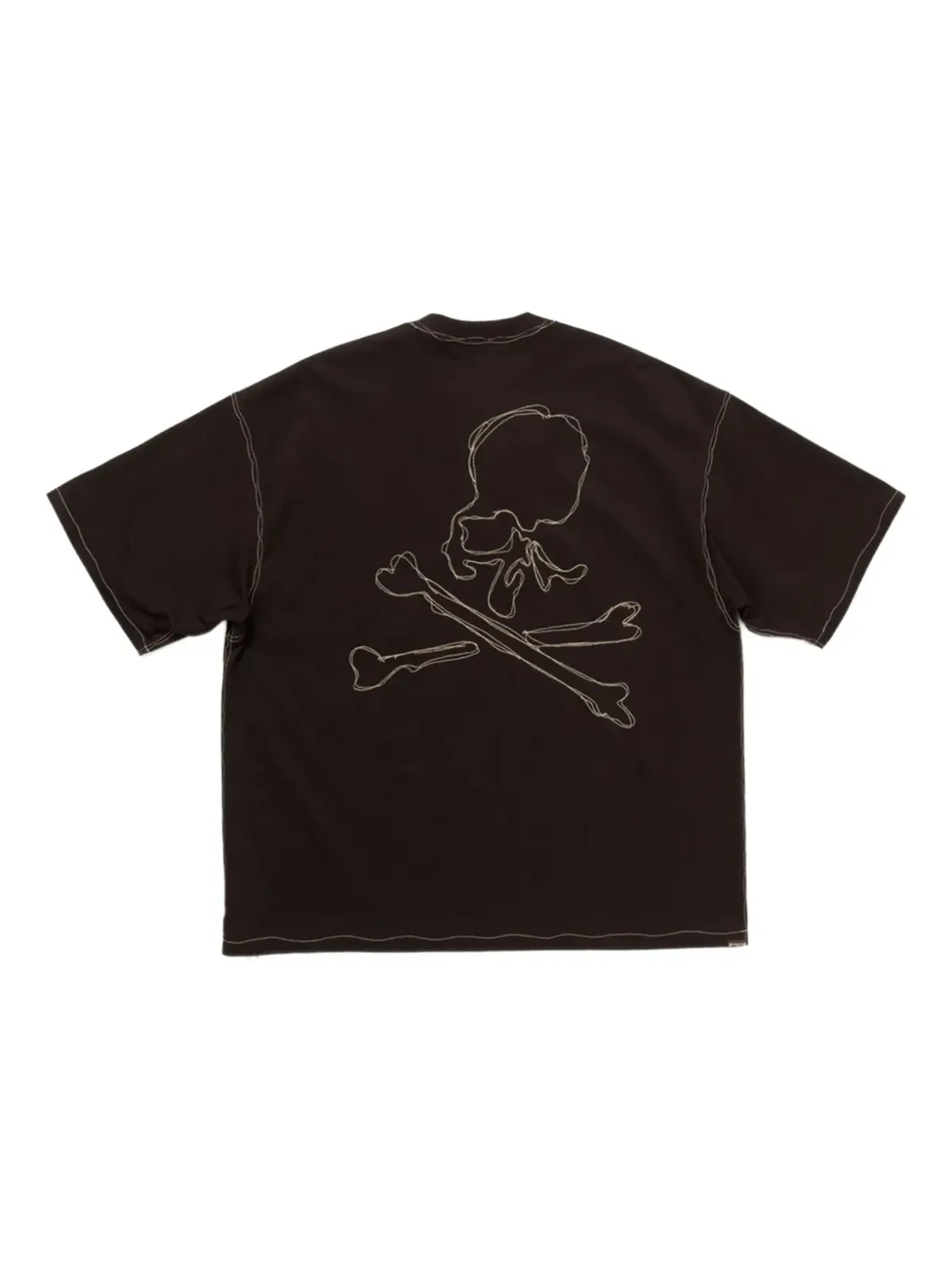 Mastermind Japan 刺繍入りTシャツ - ブラウン - 画像2
