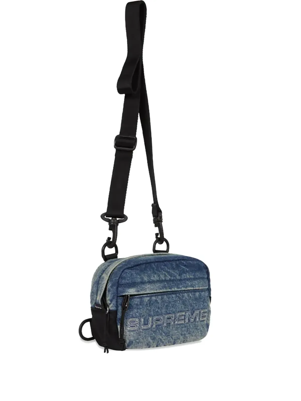 Supreme ミニデニム ブルー メッセンジャーバッグ - 画像1