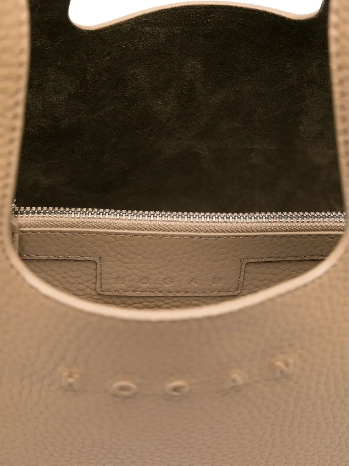 Hogan レザー トップハンドル トートバッグ - 画像5