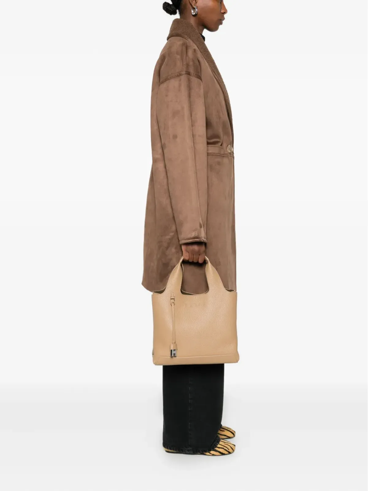 Hogan レザー トップハンドル トートバッグ - 画像2