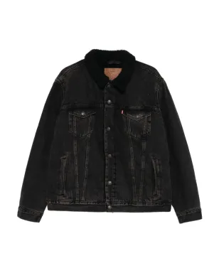 Levi's シェルパカラー デニムジャケット ブラック - サムネイル1